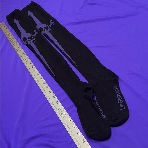 Lip Service Dagger Over-Knee Socks. O/S NWOT - Picture 10 of 10